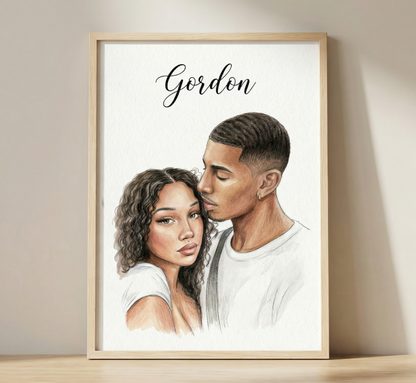 Realistisk Personligt Människoporträtt