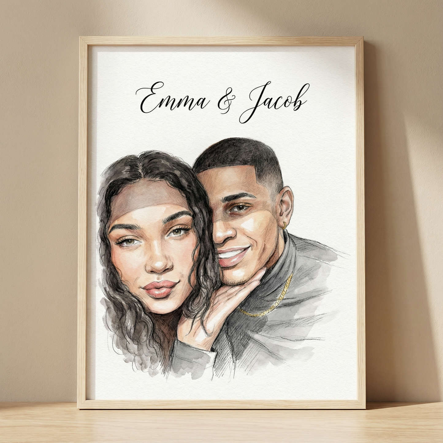 Realistisk Personligt Människoporträtt