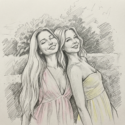 Sketch Personligt Människoporträtt