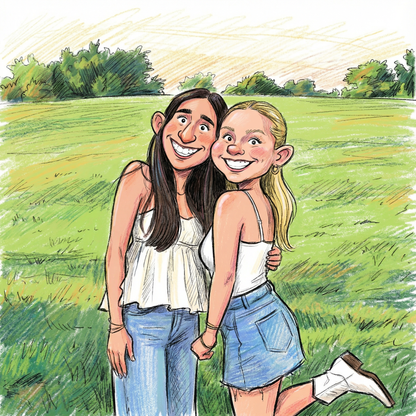 Cartoon Personligt Människoporträtt